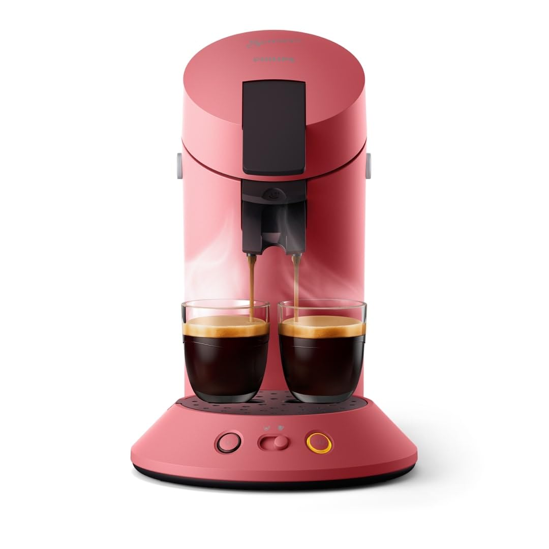 Philips SENSEO Original Plus Machine à café à dosettes, Rouge Tendre CSA210/35
