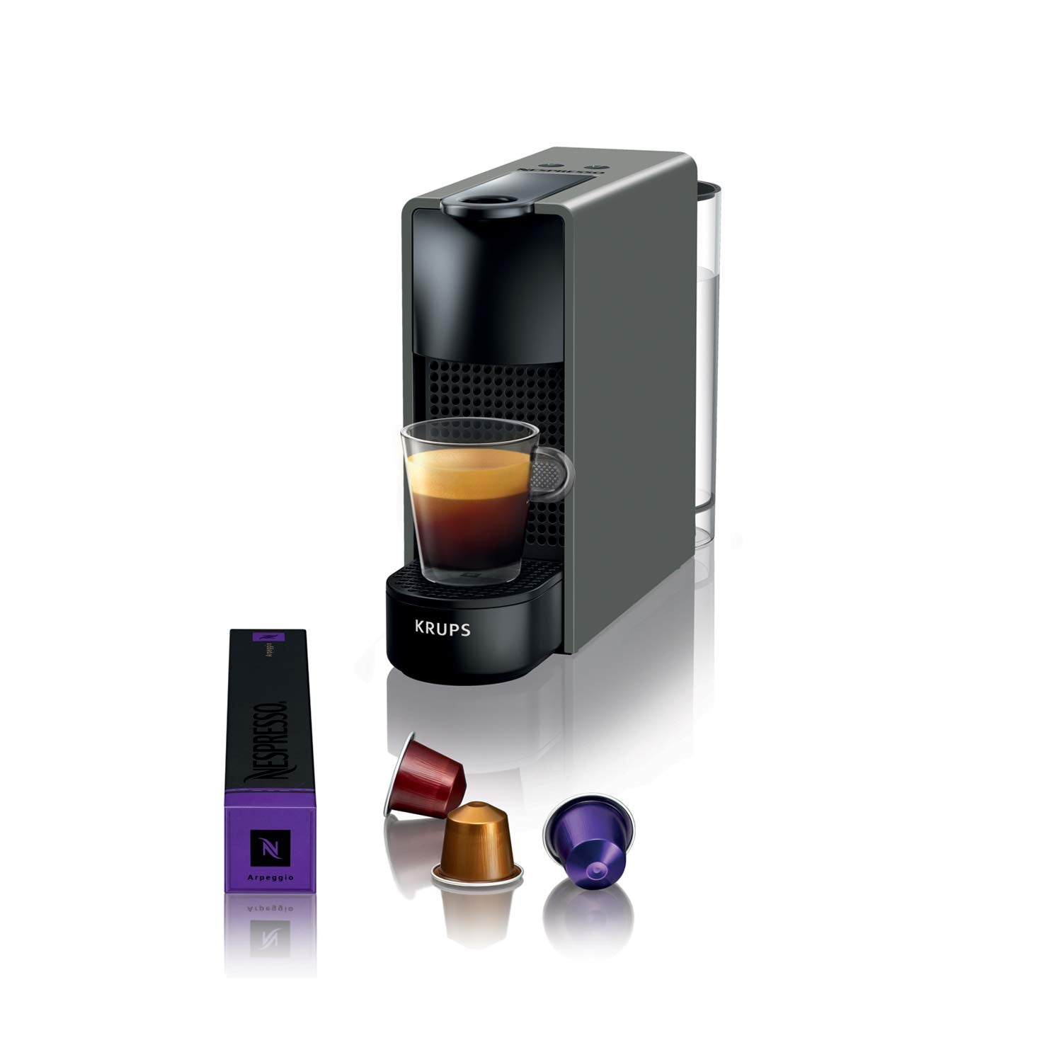 Nespresso Essenza Mini Machine à café à capsules, Gris Intense