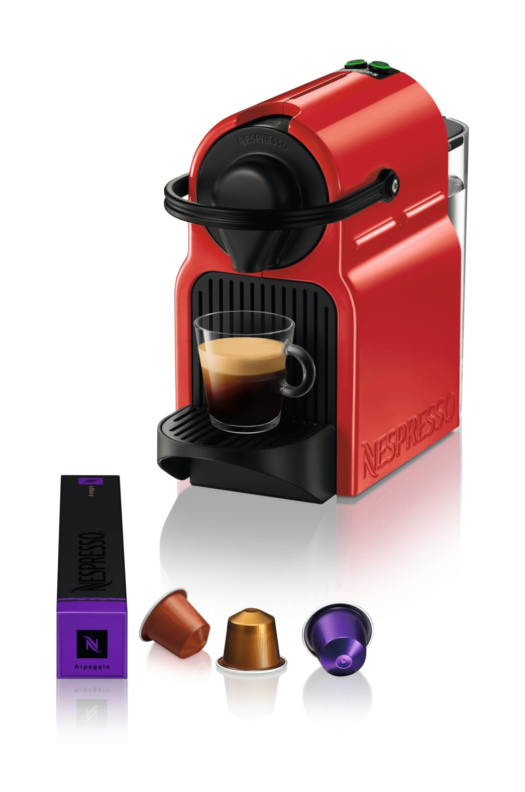 Nespresso Inissia Machine à café à capsules, Rouge