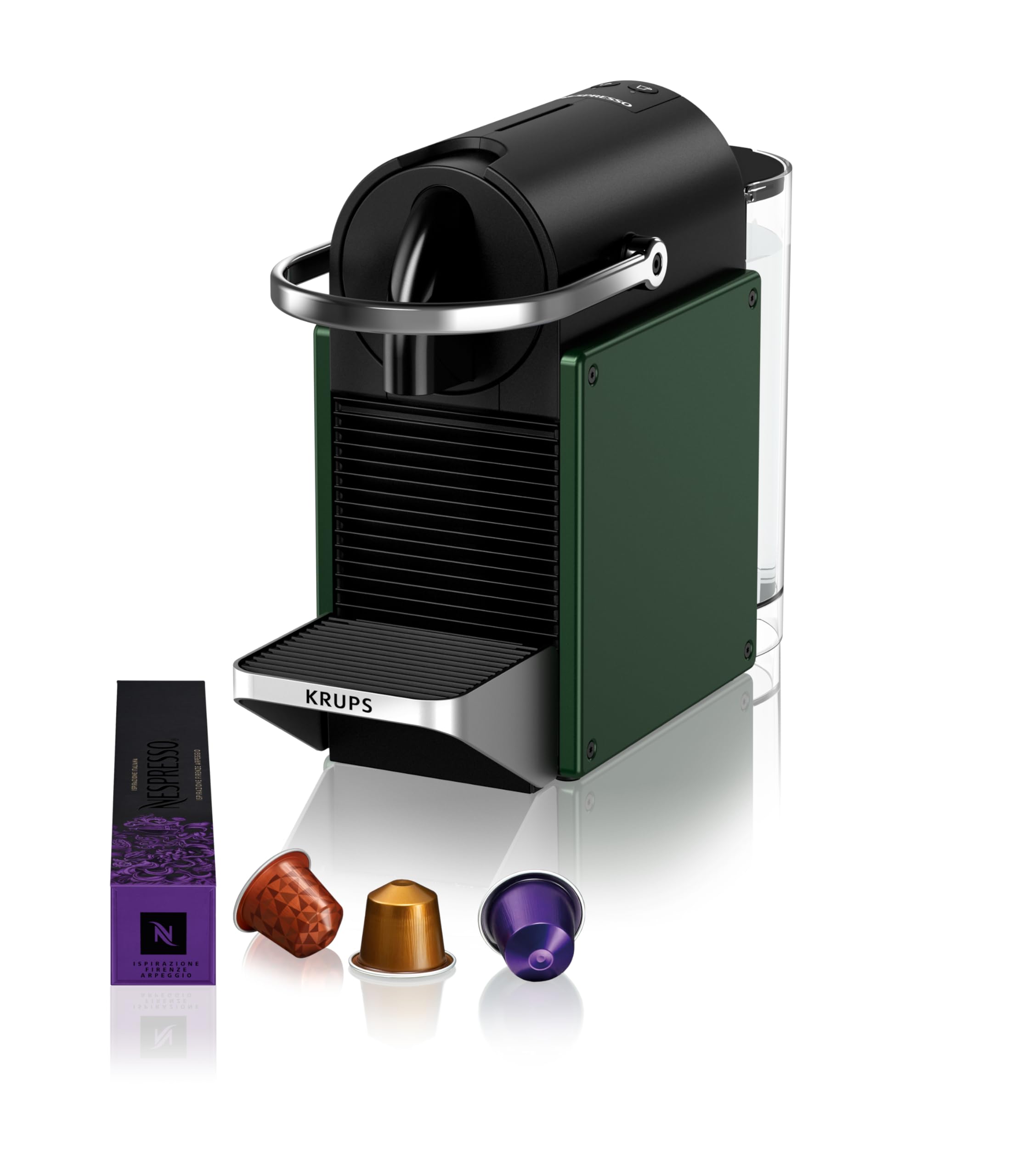 Nespresso Pixie Machine à café à capsules, Vert Foncé
